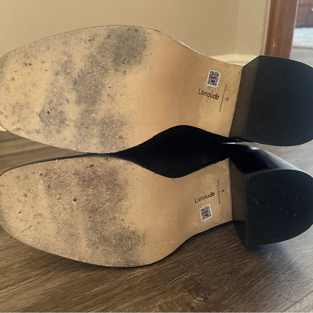 Larroude Ricky Boot In Black Leather - Picture 8 of 8